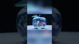 Jelly Fish in Apple Aquarium #asmr #satisfying #ai #shorts #jellyfish