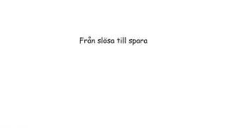 Fr&aring;n sl&ouml;sa till spara video
