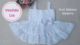 VESTIDO de CROCHÊ LIA- Vestido para Batizado mais Fácil do mundo