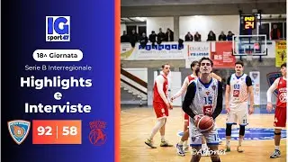 SiConTe Attila Basket-Amatori Pescara 92-58 (Serie B Interregionale HUGHLIGHTS e INTERVISTE)