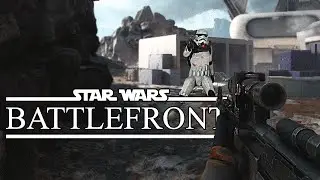 STAR WARS BATTLEFRONT- NEW MAP, SNIPER RIFLE GAMEPLAY  (FIRST IMPRESSIONS GAMEPLAY COMMENTARY)