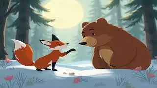 The Fox and Bear Fairy Tale #Teamwork #MoralStory #Kindness #FoxAndBear
