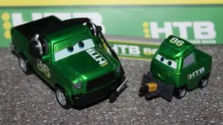 Disney Cars Next-Gen HTB Crew Chief и Pitty Piston Cup Racing Team Custom (Чик Хикс, Роуди Буш)