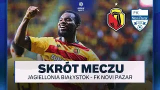 SKRÓT: Jagiellonia Białystok - FK Novi Pazar | ELIMINACJE LIGI KONFERENCJI