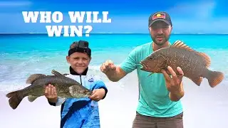 Dad Vs Son (Fishing Challenge)