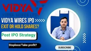 Vidya Wires IPO |  Book Loss/ Hold shares? | Post Listing Day Strategy