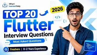 Top 20 Flutter Interview Questions for Freshers🔥 | Part 1