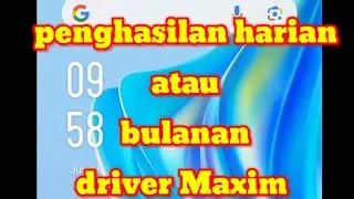 tutorial melihat penghasilan harian atau bulanan driver maxim
