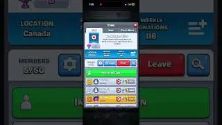 Day 18 of making best clan in Canada #clashroyale #clanlands  #games #gaming #gameplay #supercell