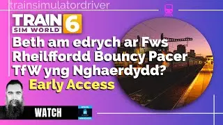 Just Trains Class 142 Welsh TfW Pacer - Beth am edrych ar Fws Rheilffordd Pacer TfW yng Nghaerdydd?