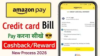 amazon pay se credit card ka bill kaise bhare 2026 | how to pay credit card bill by amazon pay 2026