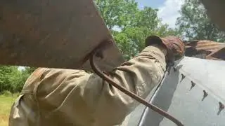 Cutting a grain Silo in half with Hypertherm plasma Torch..