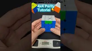 4x4 Parity tutorial #cubing #solve #rubikscube #algorithm #tutorial #4x4 #parity