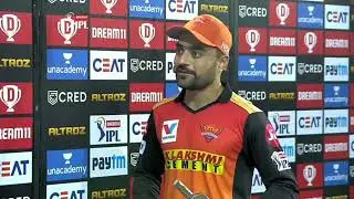 Rashid Khan-Emotional Post Match Interview -SRH IPL 2020