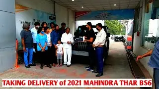 Taking Delivery of New 2021 MAHINDRA THAR 4&times;4 BS6