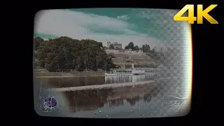 Broken Television Overlay Stock Motion Graphics