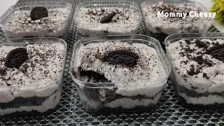 2 INGREDIENTS COOKIES AND CREAM DESSERT CUP