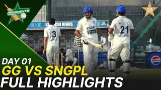 Full Highlights | Ghani Glass vs SNGPL | President Trophy | 2025-26 | Day 1 | PCB | M2Y1S