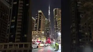 Burj Khalifa view from street  #exploredubai #travel #dubaicity #downtowndubai #uae