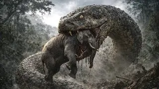 Godzilla vs Giant Titan Cobra &ndash; Prehistoric Battle 50,000 Billion Years Ago