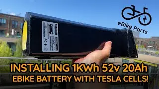 52v 20ah Tesla cell soft-pack battery install