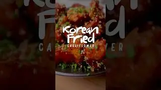 Korean Fried Cauliflower #vegan #cooking #recipe #appetizer