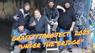 Artproject UNDER THE BRIDGE Nov 2025 with EZAH ONE, ICONE ONE, SOUP77, ZEITLOSKUNST and SIKO ORTNER