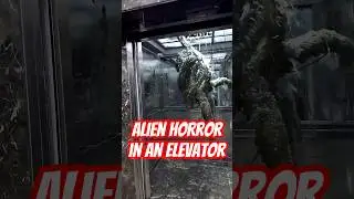 Alien creature inside of an elevator. Houdini FX simulation.