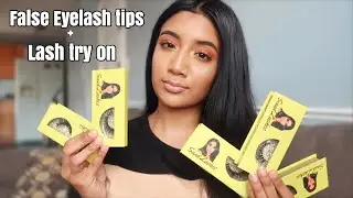 FALSE LASH TIPS & TRICKS FOR BEGINNERS + LASH TRY ON ft. SAUD LASHES