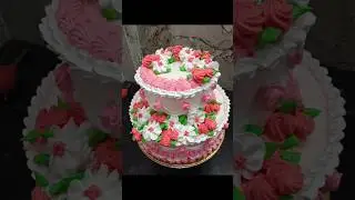 2 story cake simple design #shorts #viral #trending #cake