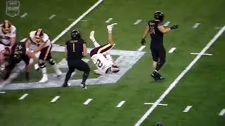 Northwestern's Aidan Hubbard sacks Central Michigan QB Labas in GameAbove Sports Bowl