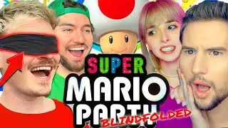 Mario Party, But We're all Blindfolded! w/ Jc, Jenn & Ricky!