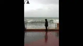 Malta storm waves