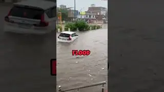 Protect Your car from Flood 😱❌️ #shorts #viral #flood