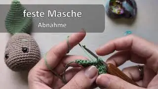H&auml;keln lernen 🪄 Feste Maschen abnehmen &ndash; Maschen zusammen h&auml;keln Schritt f&uuml;r Schritt