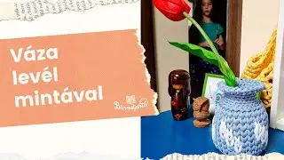 Váza levél mintával - Pólófonalazz velünk!