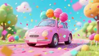 Pink Car Pops Confetti | Nursery Rhymes & Kids Songs
