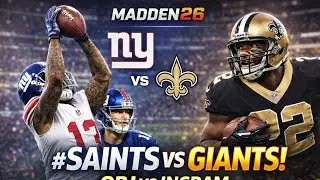 SAINTS TAKE ON OBJ AND ELI MANNING! (Saints 2016 Franchise ep 5) #Saints #Giants #OBJ #Madden