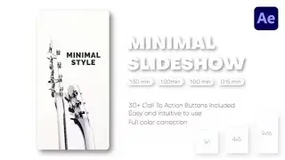 Minimal Slideshow - Instagram Reels, TikTok Post, Short Stories After Effects Template
