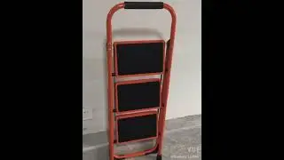 Amazon hot sale small iron folding step ladder for homeuse