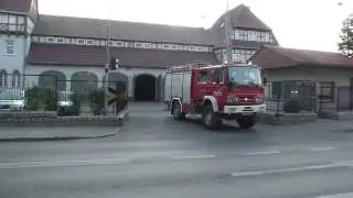 Wyjazd alarmowy 671[S]21 GBA 2/17 Renault Midliner z JRG Zabrze + sygnał alarmowy