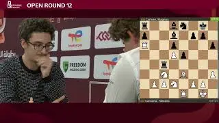 🇺🇸Fabiano Caruana 1-0 Magnus Carlsen🇳🇴 | Round 12 | FIDE World Blitz Championship