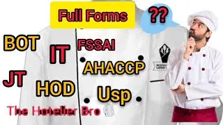 Full Form Of JT/IT/KOT//Full Forms#fullformsofjt#educational#hotelier#cheflife#viral