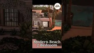 [Sims 4] Touring a Stunning Modern Beach House! 🏡