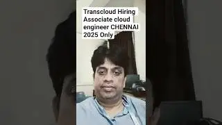 Transcloud Associate Cloud Engineer Trainee 2025 | Fresher Cloud Job | Chennai |