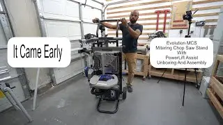 Evolution MCS Mitering Chop Saw Stand With PowerLift Assist Unboxing And Setup