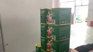 Tin Meat Can High Speed Rotary Labeling Machine-008617852620306