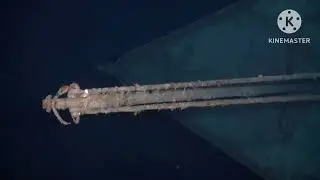Original Footage of the Titanic in the deep blue Atlantic Ocean