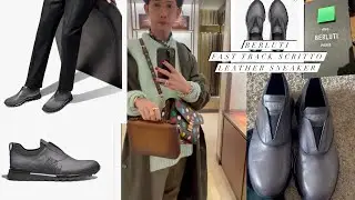 BERLUTI SHOES Fast Track Scritto Leather Sneaker