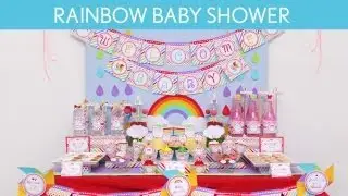 Rainbow Baby Shower Party Ideas // Rainbow - S14